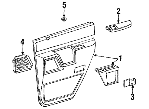 F1TZ7827604A Ford Ashtray Retainer
