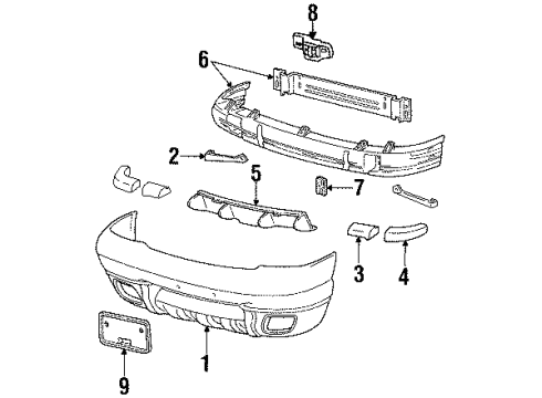 Ford F87Z-17E768-AB Center Reinforcement F87Z-17E768-AB Ford Center Reinforcement