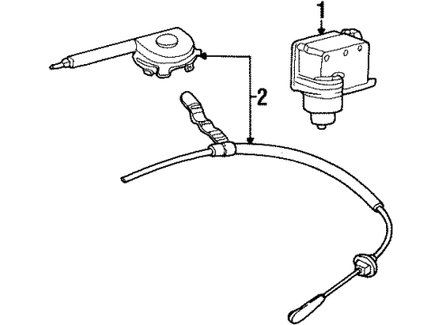 1F2Z-9A825-AA Ford Actuator Assembly