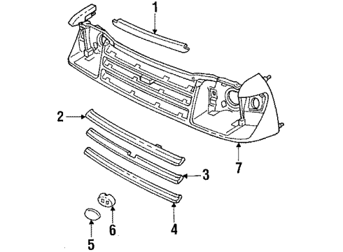 E43Z8419D Ford Molding, Lower