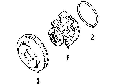 F8OZ-8509-AA Ford Pulley