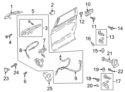 SL1Z-78264A27-A Ford Latch