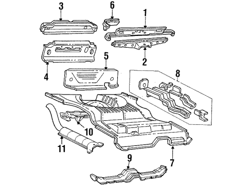 E1FZ6129078A Ford Molding, Passenger Side