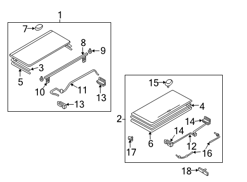 2L2Z-99501A42-BA Ford Tonneau Cover, Rear