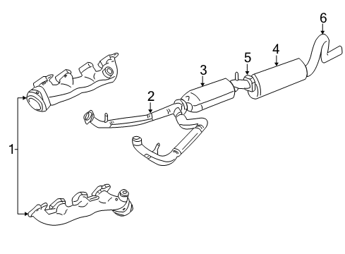 Ford F7UZ-5202-AA Tail Pipe Extension, Front F7UZ-5202-AA Ford Tail Pipe Extension, Front