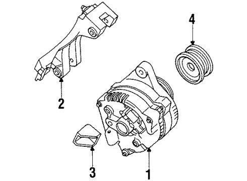 Ford F5RZ-10B315-A Alternator Brace F5RZ-10B315-A Ford Alternator Brace