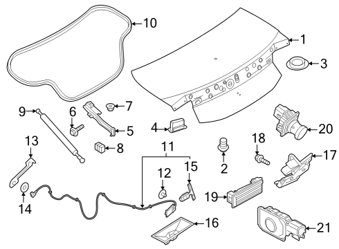 FR3Z-7643262-B Ford Cylinder Assembly - Lock