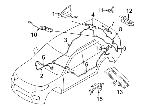 MB5Z-19A390-A Ford Aerial Assembly