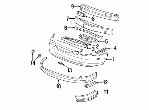 Ford F6DZ17C829B Pad Assembly F6DZ17C829B Ford Pad Assembly