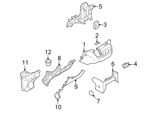 Ford NK4Z-61044F58-AG Cover - Instrument Panel NK4Z-61044F58-AG Ford Cover - Instrument Panel