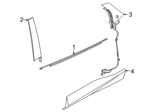 LJ8Z-5825556-CA Ford Molding - Door Outside