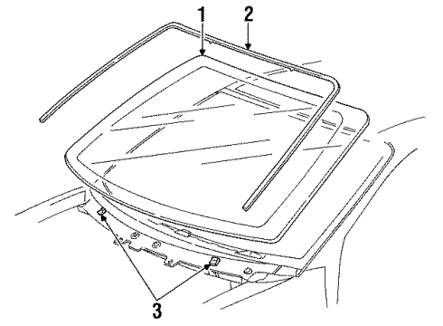 Ford F58Z-1603100-A Windshield F58Z-1603100-A Ford Windshield