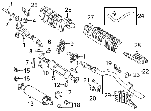 LK4Z-5K238-E Ford Extension - Exhaust Pipe