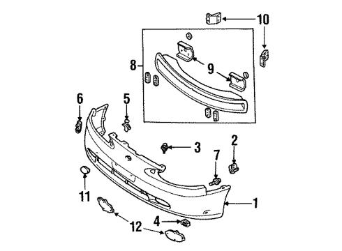 Ford F7CZ17754CB Support Assembly Bracket F7CZ17754CB Ford Support Assembly Bracket