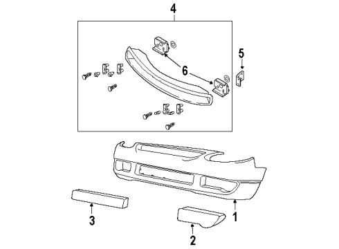 Ford 3S4Z-17757-AA Bumper Cover, Front 3S4Z-17757-AA Ford Bumper Cover, Front