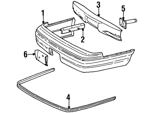 F2AZ17D995A Ford Bumper Cover Support