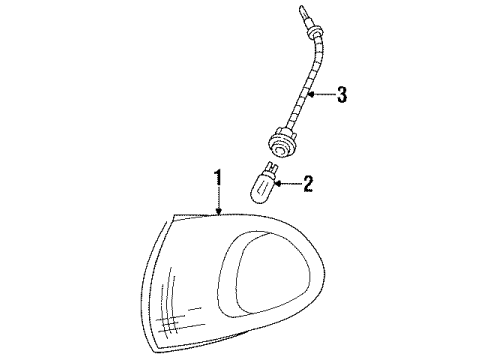 Ford F58Z-15A201-A Side/Corner Lamp, Passenger Side F58Z-15A201-A Ford Side/Corner Lamp, Passenger Side