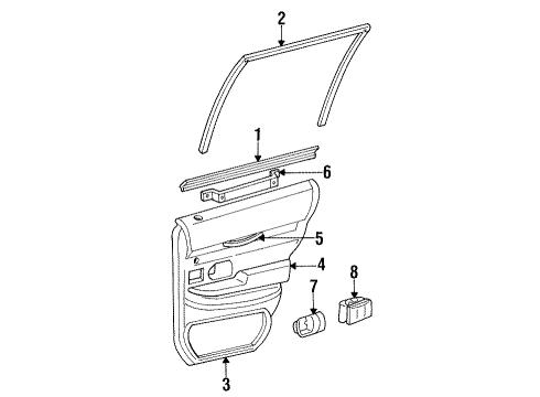 F7AZ5430702AAB Ford Ashtray, Prairie Tan