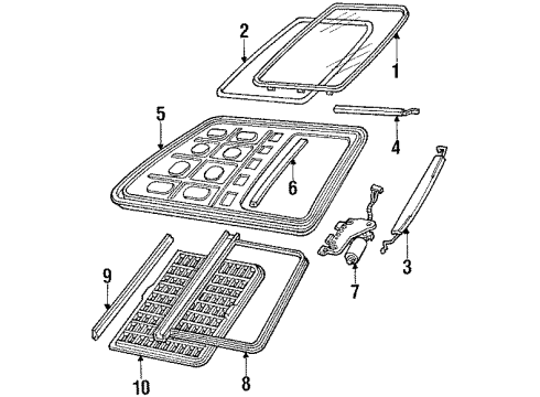 Ford E7DZ54519A02A7P Sunshade E7DZ54519A02A7P Ford Sunshade