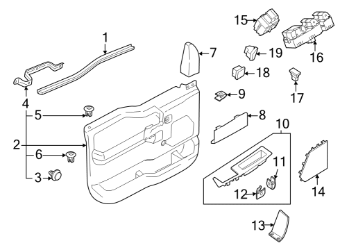 NL3Z-1623942-EB Ford Panel Assembly - Door Trim