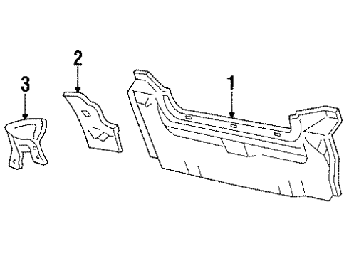 Ford F4BZ58403C09A Panel Extension, Rear Driver Side F4BZ58403C09A Ford Panel Extension, Rear Driver Side
