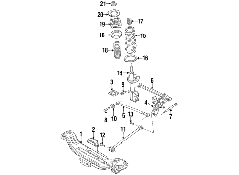 E92Z5Z996A Ford Trailing Arm Bolt