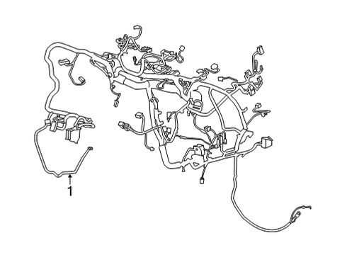 PU5Z-12A581-AXB Ford Wire Assembly
