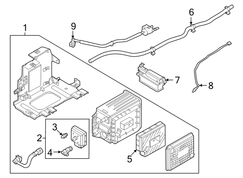 LC2Z-9F472-C Ford Oxygen Sensor, Front Driver Side