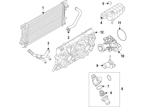RL3Z-8005-C Ford Radiator Assembly