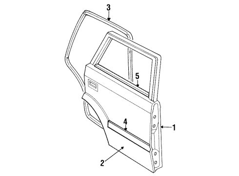 F1CZ5824700B Ford Outer Panel, Passenger Side