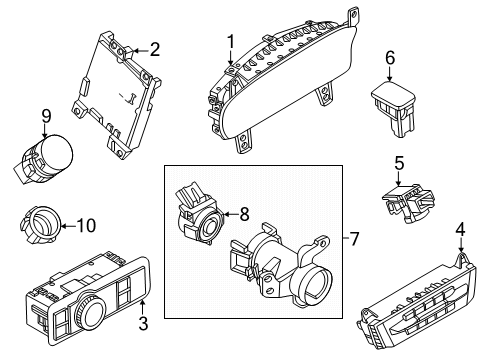 RB5Z-3F791-MA Ford Housing Assembly - Steering Column