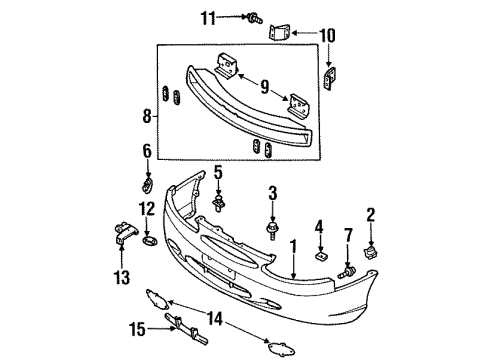 -9YA11-0604A Ford Bumper Cover Screw