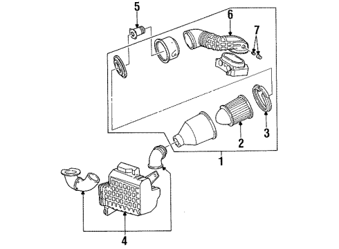 F5OY9600B Ford Air Cleaner Assembly