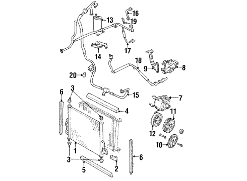 XF2Z-19837-BC Ford Rear A/C Line