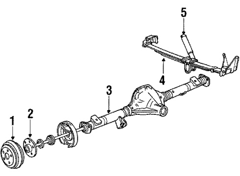 YL5Z-1V126-CA Ford Brake Drum, Rear