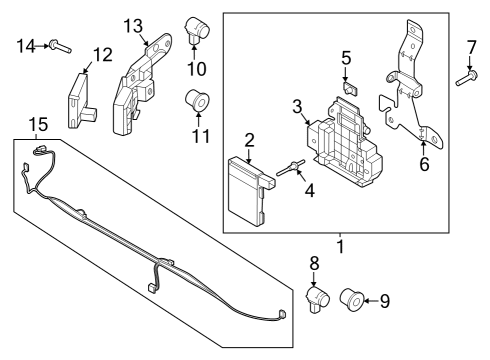 RL3Z-15K867-N Ford Wire - Parking Distance Aid Sensor