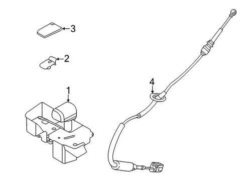 ML3Z-7210-AD Ford Lever - Gear Shift