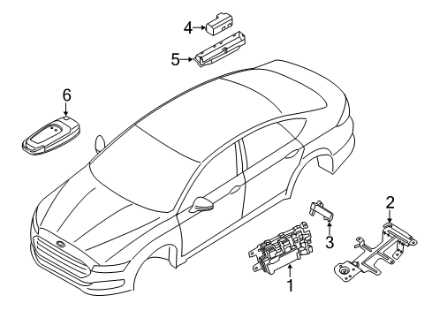 HC3Z-15607-A Ford Receiver