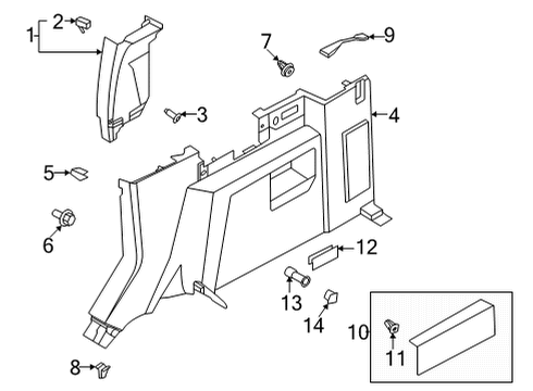 M1PZ-13776-CB Ford Lamp Assembly - Luggage Compartment