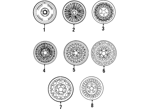 F7MZ1007AA Ford Wheel, Alloy