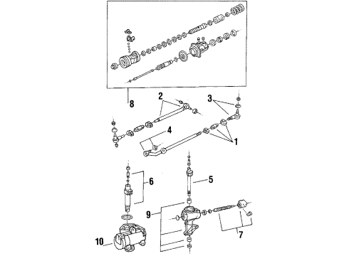 EOTZ3A131D Ford Tie Rod End, Driver Side