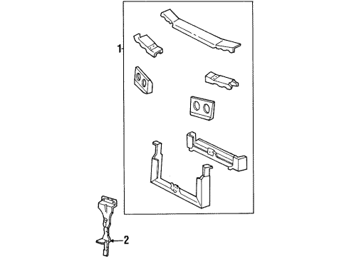 Ford F78Z-16138-AA Support Assembly F78Z-16138-AA Ford Support Assembly