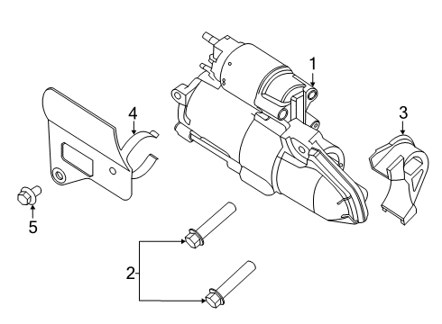 R1MZ-11002-A Ford Starter Motor Assembly