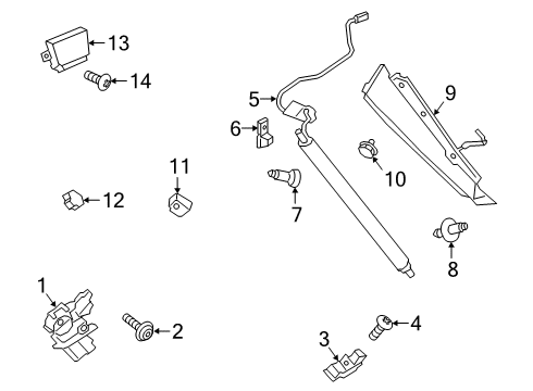Ford LJ6Z-78442A39-D Pivot - Lift - Soft Top LJ6Z-78442A39-D Ford Pivot - Lift - Soft Top