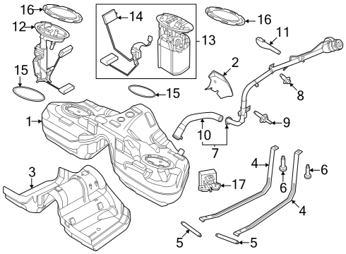 NR3Z-9350-A Ford Pump Assembly - Fuel
