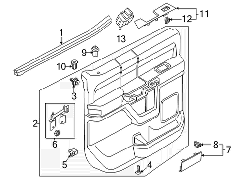 RL3Z-1627411-BC Ford Panel Assembly - Door Trim