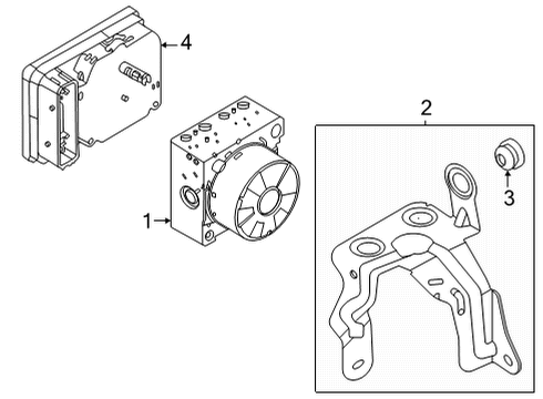 Ford LX6Z-2C219-S Kit - Brake Anti-Lock Actuator LX6Z-2C219-S Ford Kit - Brake Anti-Lock Actuator