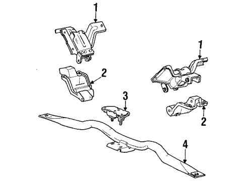 F4VY-6038-A Ford Front Mount, Passenger Side