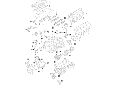Ford BA5Z-6010-BA Cylinder Block BA5Z-6010-BA Ford Cylinder Block