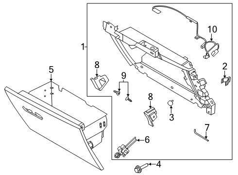 2024 Lincoln Aviator Glove Box Diagram